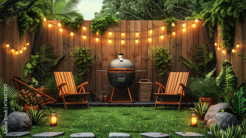 Backyard Barbecue Area