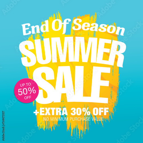 summer sale banner vector illustration