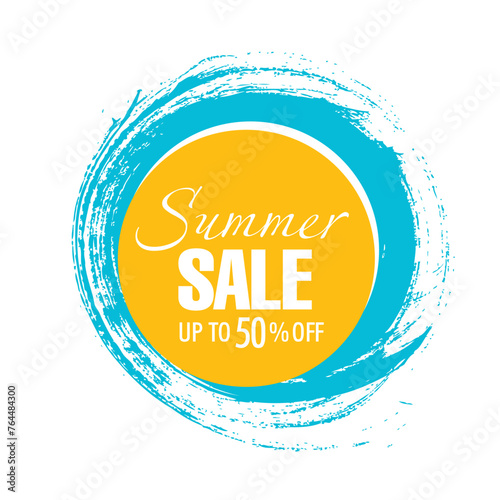 summer sale banner vector illustration