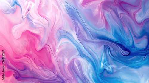 The abstract picture of the two colours between blue and pink colour that has been mixing with each other in the form of the ink or liquid to become beautifully view of this abstract picture. AIGX01.