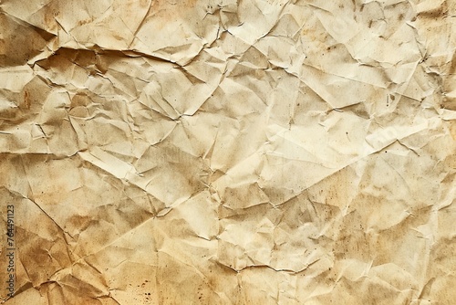 Crumpled piece of paper.