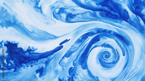 Abstract colorful blue white art design batik spiral swirl shibori technology tie dye pattern template fabric textile