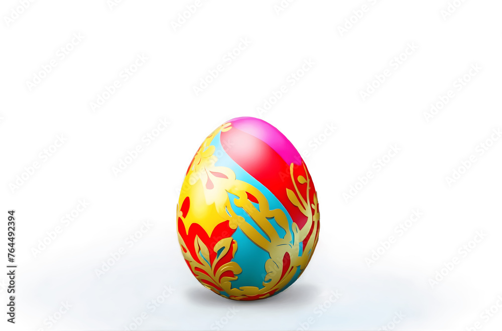 Easter egg with an isolated background 