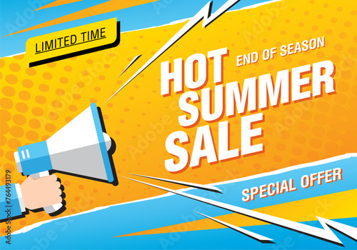 summer sale banner vector illustration