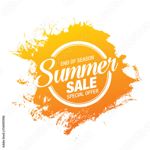 summer sale banner vector illustration