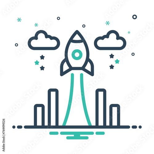 Mix icon for growth