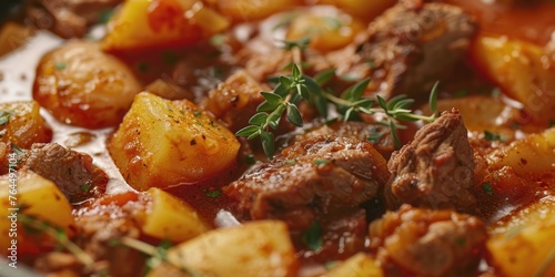 Stew with meat and potatoes
