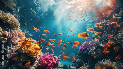 Vibrant Underwater Reef Life © Jonas