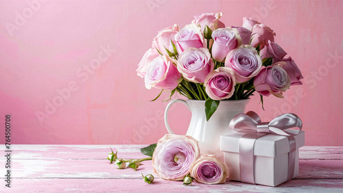 Mothers Day concept photo of bouquet