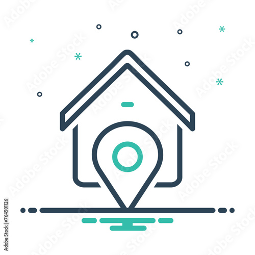 Mix icon for address