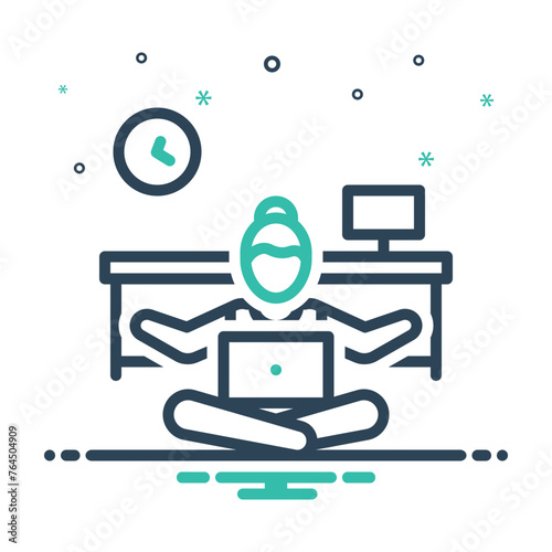 Mix icon for reduce stress