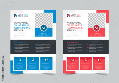 Call Center Flyer Template | A4 | Print Ready