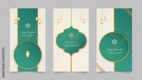 Eid Mubarak and Ramadan Kareem Islamic Realistic Social Media Stories Collection Template