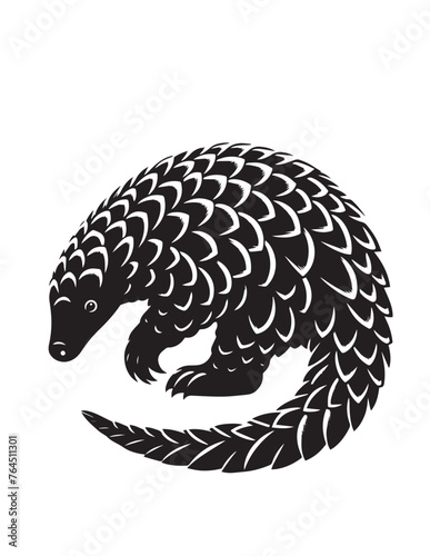 pangolin silhouette image, pangolin vector,pangolin full silhouette,pangol vector png