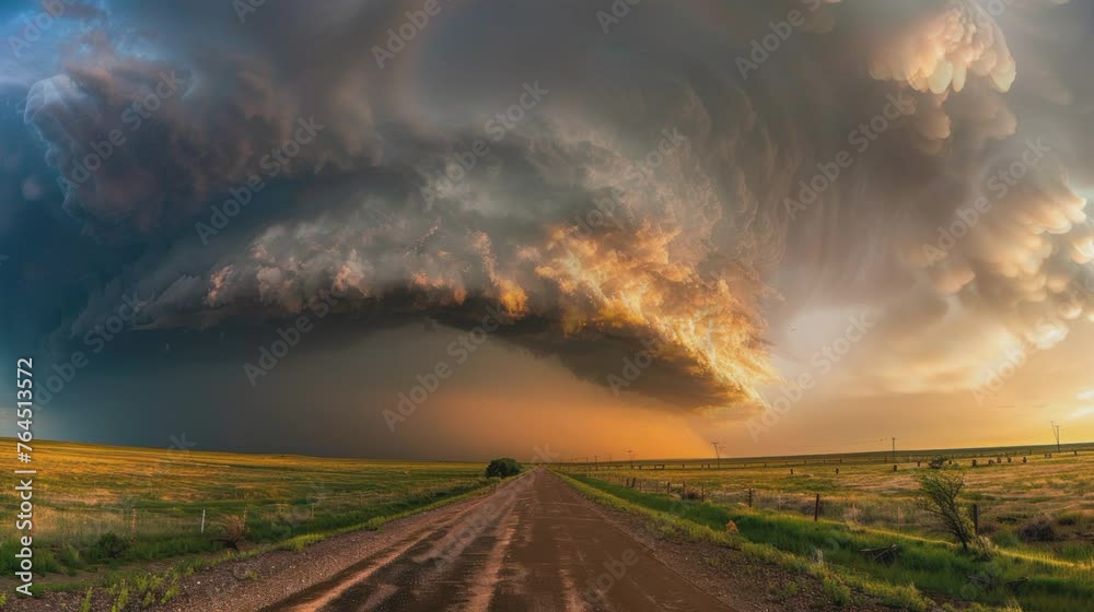 Cyclone's Dramatic Storm seamless looping time-lapse virtual 4k video animation background.