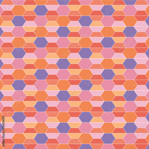 Colorful hexagonal background
