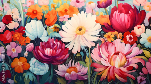 Seamless flower background,flower background © Derby