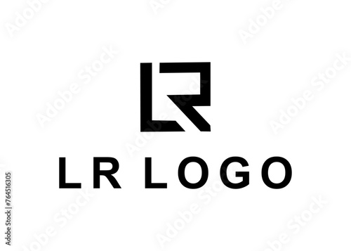 Bild auf Leinwand lr logo, design, Vector, illustration, creative icon, template