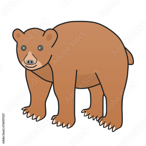 Clip art of brown bear