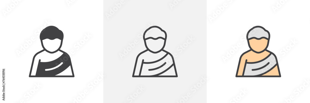 Hajj Pilgrimage Experience Icons. Sacred Islamic Journey and Ritual Symbols Hajj Pilgrimage Experience Icons. Sacred Islamic Journey and Ritual Symbols