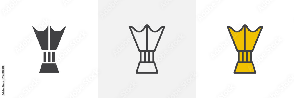 Traditional Incense Burner and Fragrance Icons. Oud and Bakhoor Aromatic Symbols