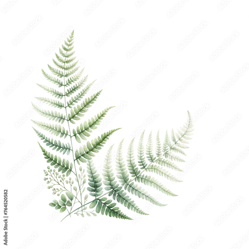 fern leaf isolated on white fern leaf isolated on white