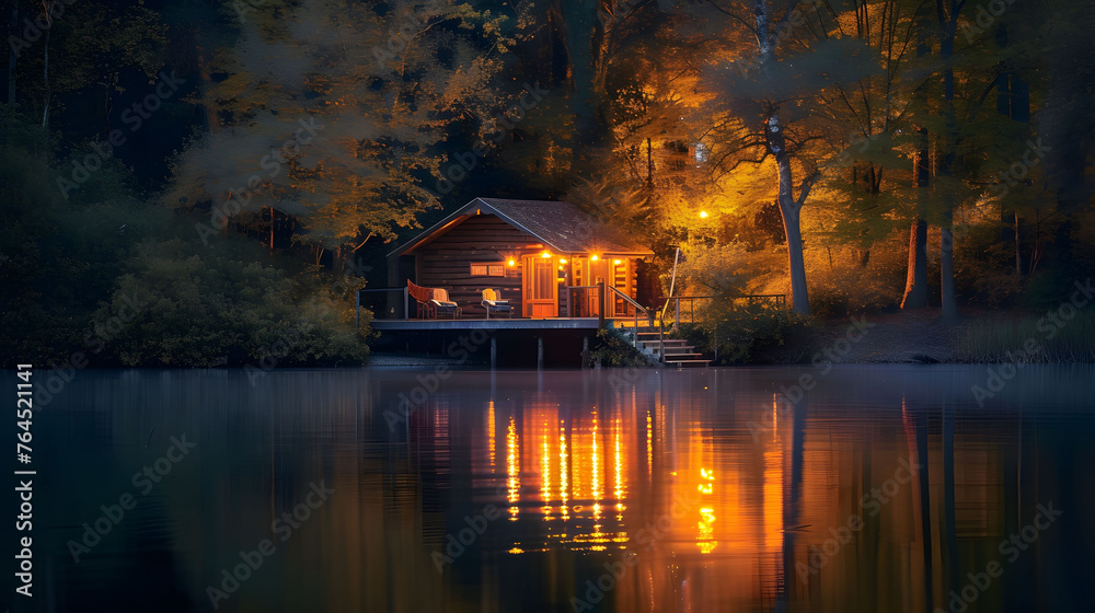 house on the lake