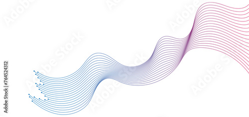 Abstract wavy lines background element. Suitable for AI, tech, network, science, digital technology theme