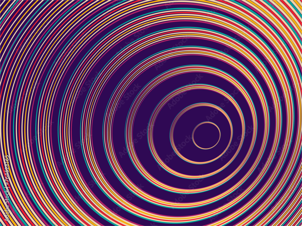 Psychedelic retro groove background. Colorful curved lines background. Psychedelic retro groove background. Colorful curved lines background.