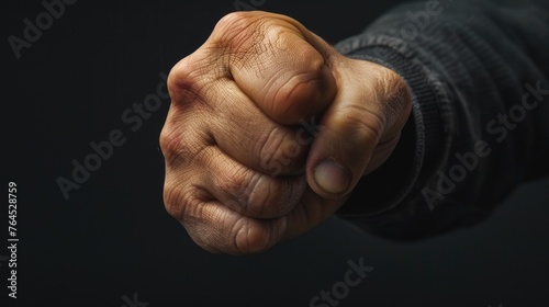 Close up of a person's hand holding something. Suitable for various concepts and designs
