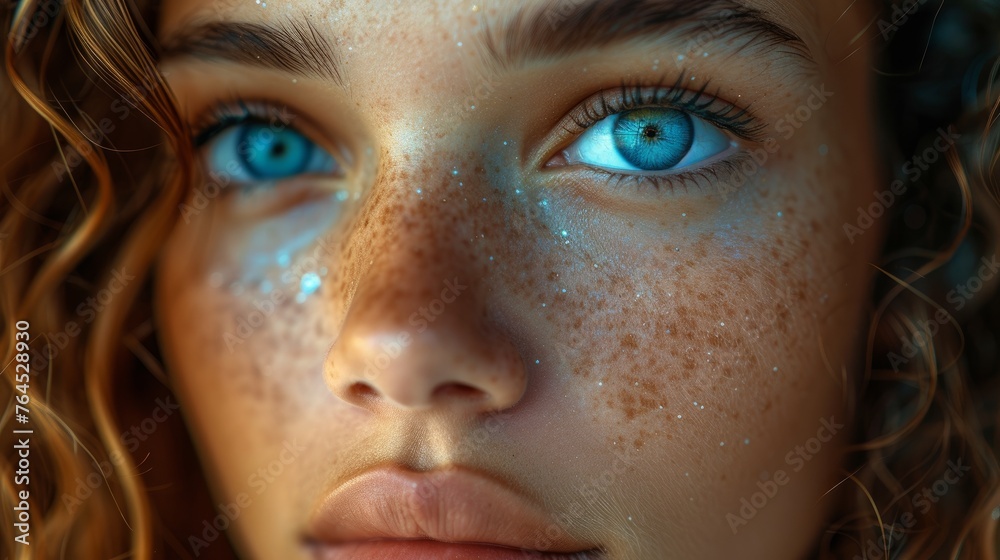 close up portrait of a woman