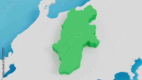 長野県　地図　ズームアップ