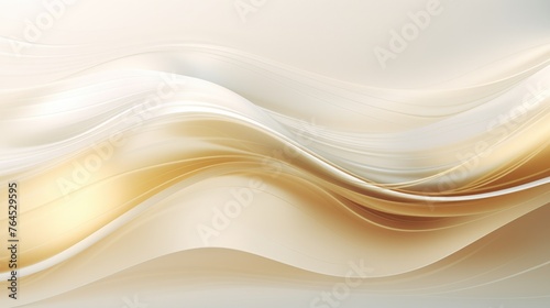 white and golden abstract wave background