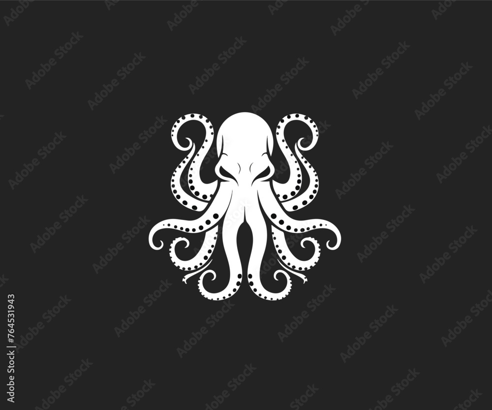 Obraz premium octopus mascot logo illustration
