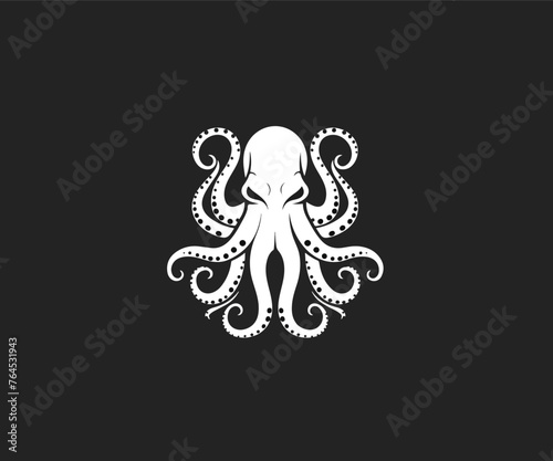octopus mascot logo illustration
