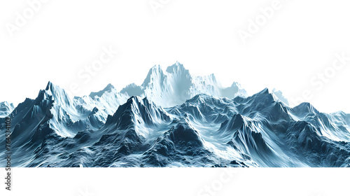 mountains. isolated on white background. © asma