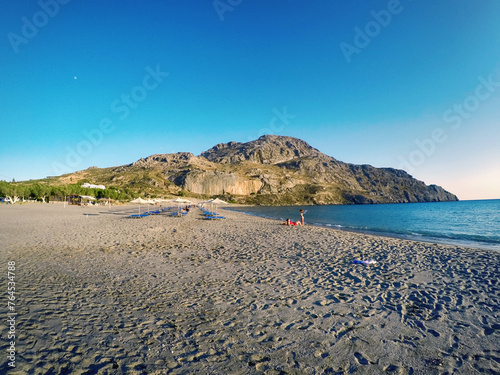 the beach in Plakias on the island of Crete (Greece) photo