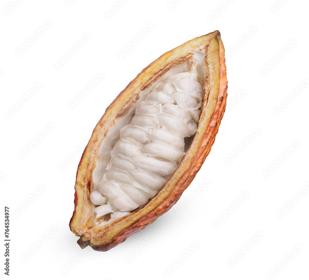 Fresh cocoa half isolated on transparent background. (.PNG) Fresh cocoa half isolated on transparent background. (.PNG)