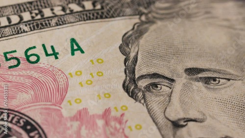 Wallpaper Mural Ten US dollar bill Hamilton money currency legal tender 4 Torontodigital.ca