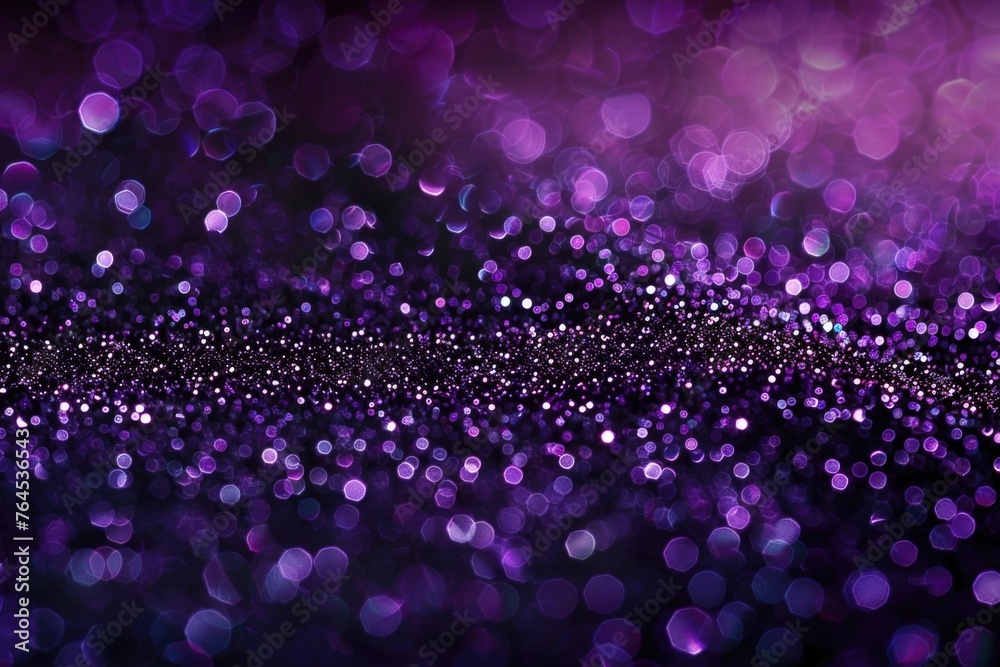 A vibrant purple and black background with bright lights. Suitable for various design projects