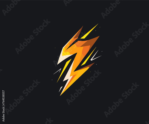 lightningbolt logo design template photo