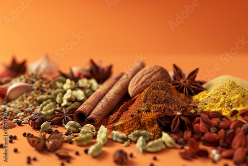 Garam Masala Spices a variety of aromatic garam masala spices