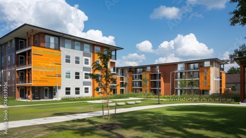 Integrate social equity initiatives within the apartment complex, such as affordable housing  photo