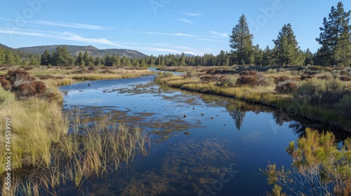 Leading a wetland restoration project, coordinating teams to replant native vegetation, rebuild natural 