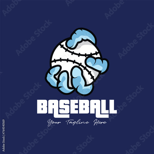 Baseball logo vector, baseball badge,sport logo,team identity,vector illustration. suitable for use as a sports club or community logo