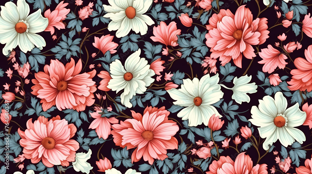 Blooming flowers background Blooming flowers background