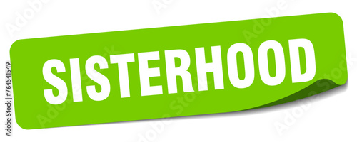 sisterhood sticker. sisterhood label
