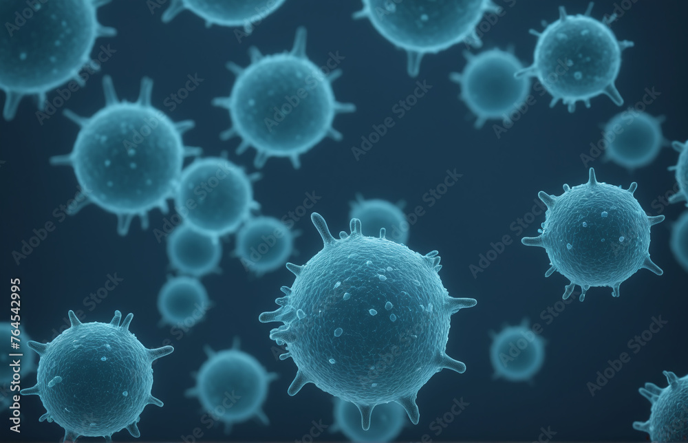 Background of dividing cells. virus 3D Background of dividing cells. virus 3D