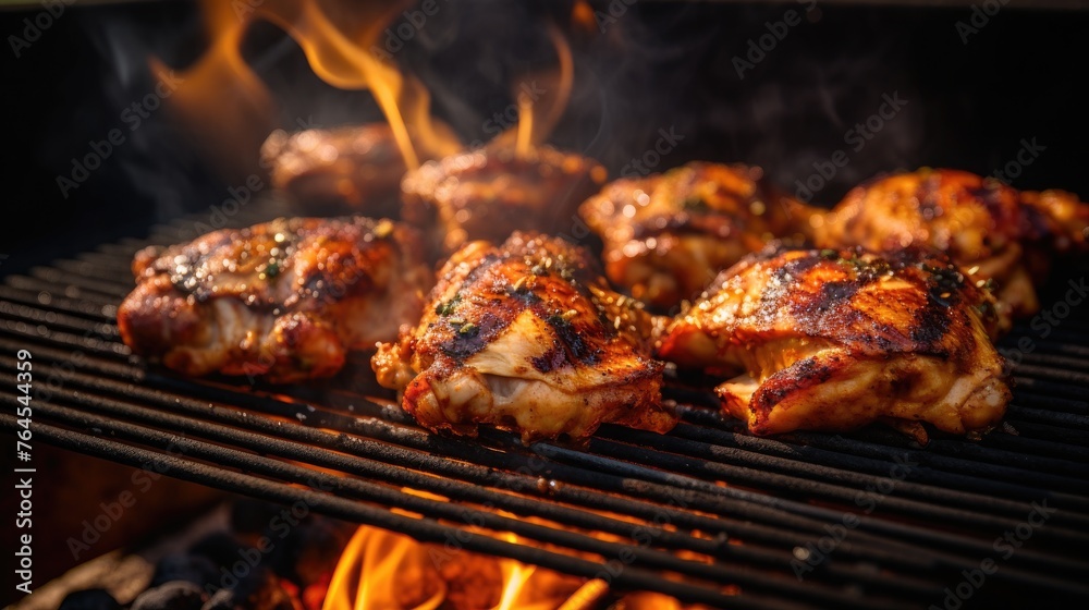 Chicken thighs on the grill Chicken thighs on the grill