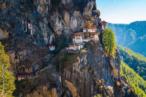 frontal view of Tiger’s Nest Monastery photo